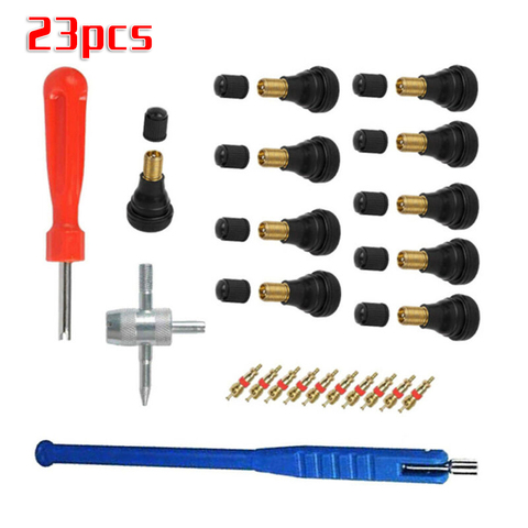 Tire Valve Puller Changer Garage Tools Truck Built-in Set Replacement Plastic+metal Car Bike Repair Tool Kit Accessories ► Photo 1/6