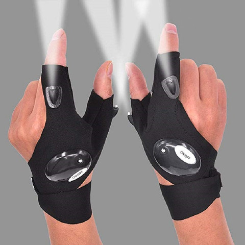 Universal Car Fingerless Gloves LED Flashlight For Hyundai Creta ix25 sonata lf Tucson 2016-2022 ► Photo 1/6
