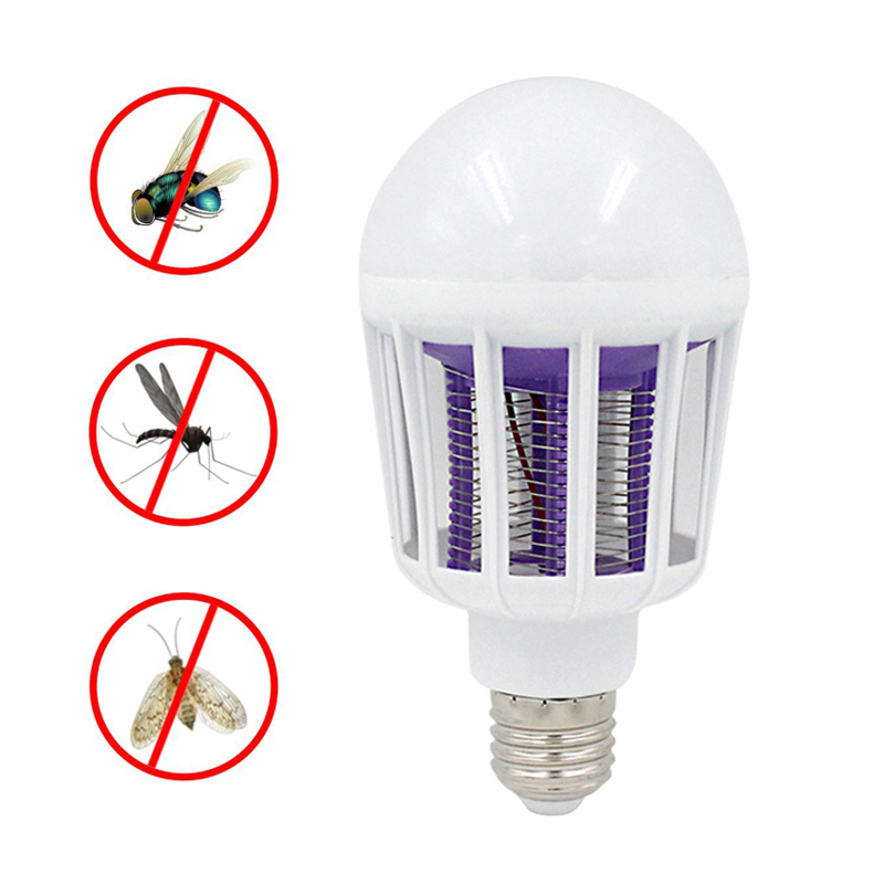 E27 15W 220V LED Zapper Bulb Mosquito Insects Killer Lamp Pest Bug Light TDO 