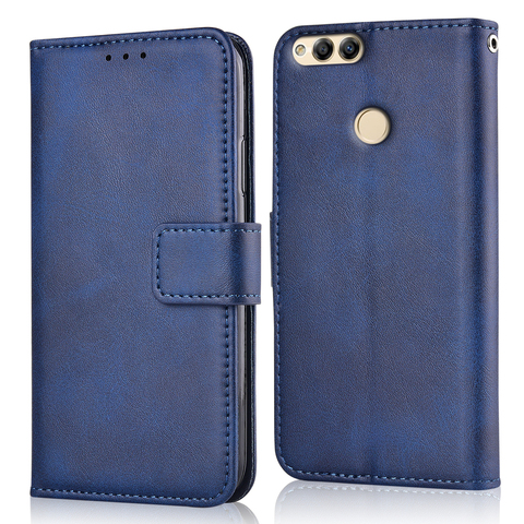 For Huawei Honor 7X BND-L21 Case For On Huawei 7X Coque Luxury Wallet Case For Huawei 7 X BND-L21 Book Flip Cover Phone Bag ► Photo 1/6