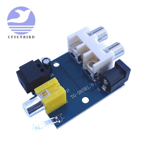 CS8416 CS434 24 Bit 192KHz Coaxial Optical Fiber DAC Decoder Board Module RCA Interface 5-12V Digital Optical Decoder ► Photo 1/5