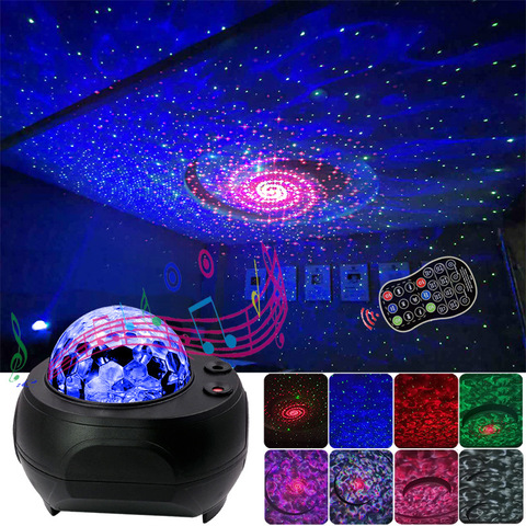 Bedside Galaxy Projector Night Lamp Universe Star Sky Projector Lamp Ocean Wave with Bluetooth Music Speaker For Kids Baby  Gift ► Photo 1/6