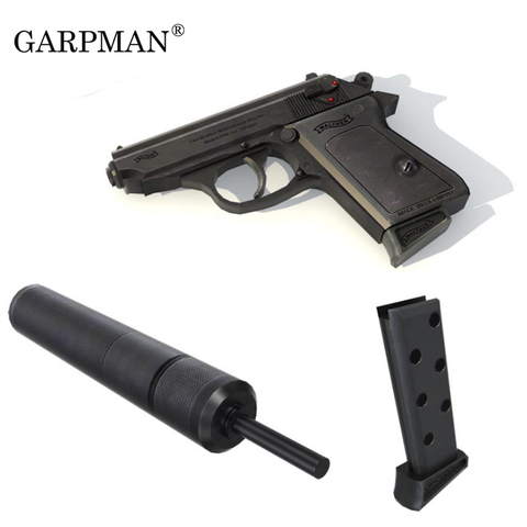 1:1 007 PPK Gun Paper Model Weapons Firearms 3D Stereo Handmade Drawings Military Papercrafts Toy ► Photo 1/6