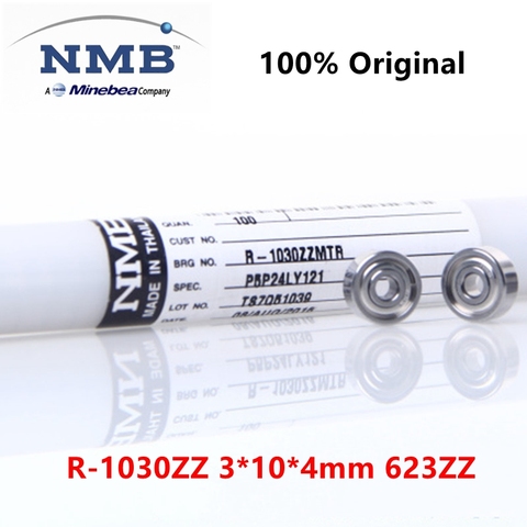 20pcs/100pcs original NMB Minebea high speed bearing R-1030ZZ 3*10*4 mm 623ZZ precision miniature ball bearings 3mmx10mmx4mm ► Photo 1/5