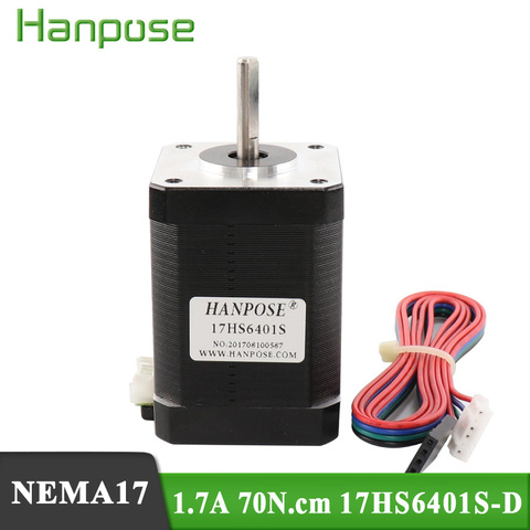 for 3D printer 1pcs nema17 stepper motor 60mm /2-phase hybrid stepper motor (1.7A, 0.73NM, 60mm, 4-wire) stepper motor 17HS6401 ► Photo 1/1