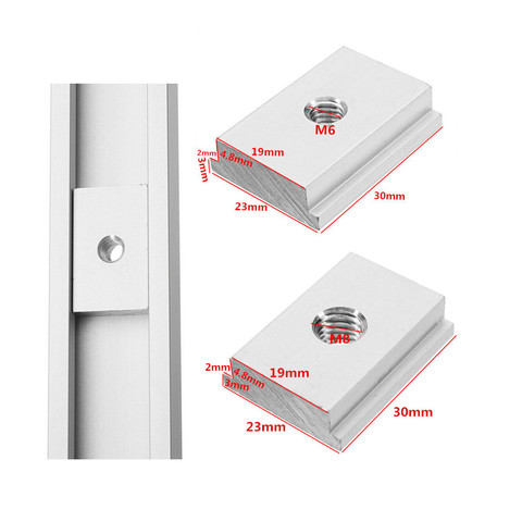 1Pc T Track Miter Bar M6 M8 T Slot Nut T-Track Sliding Nut for Woodworking Tool Slot Fastener ► Photo 1/6