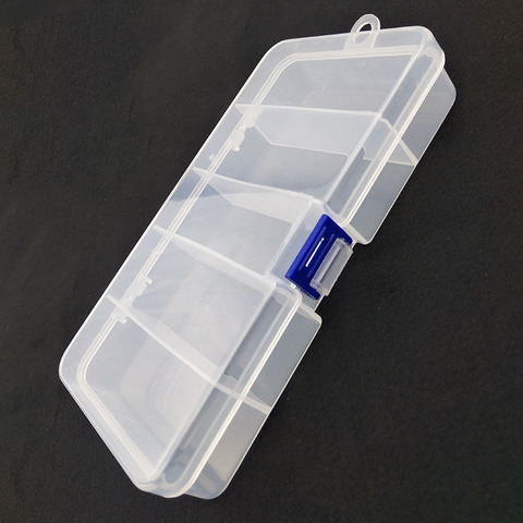 5 Grids Compartments Organizer Container Visible Plastic Fishing Lure Box Fishing Tackle Box Bead Screw Holder Case ► Photo 1/4