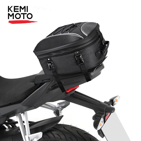 KEMIMOTO Motorcycle Tail Bag Motorcycle Rear Seat Backpack Bag Multi-functional Durable High Capacity Rider Waterproof Tail Bags ► Photo 1/6