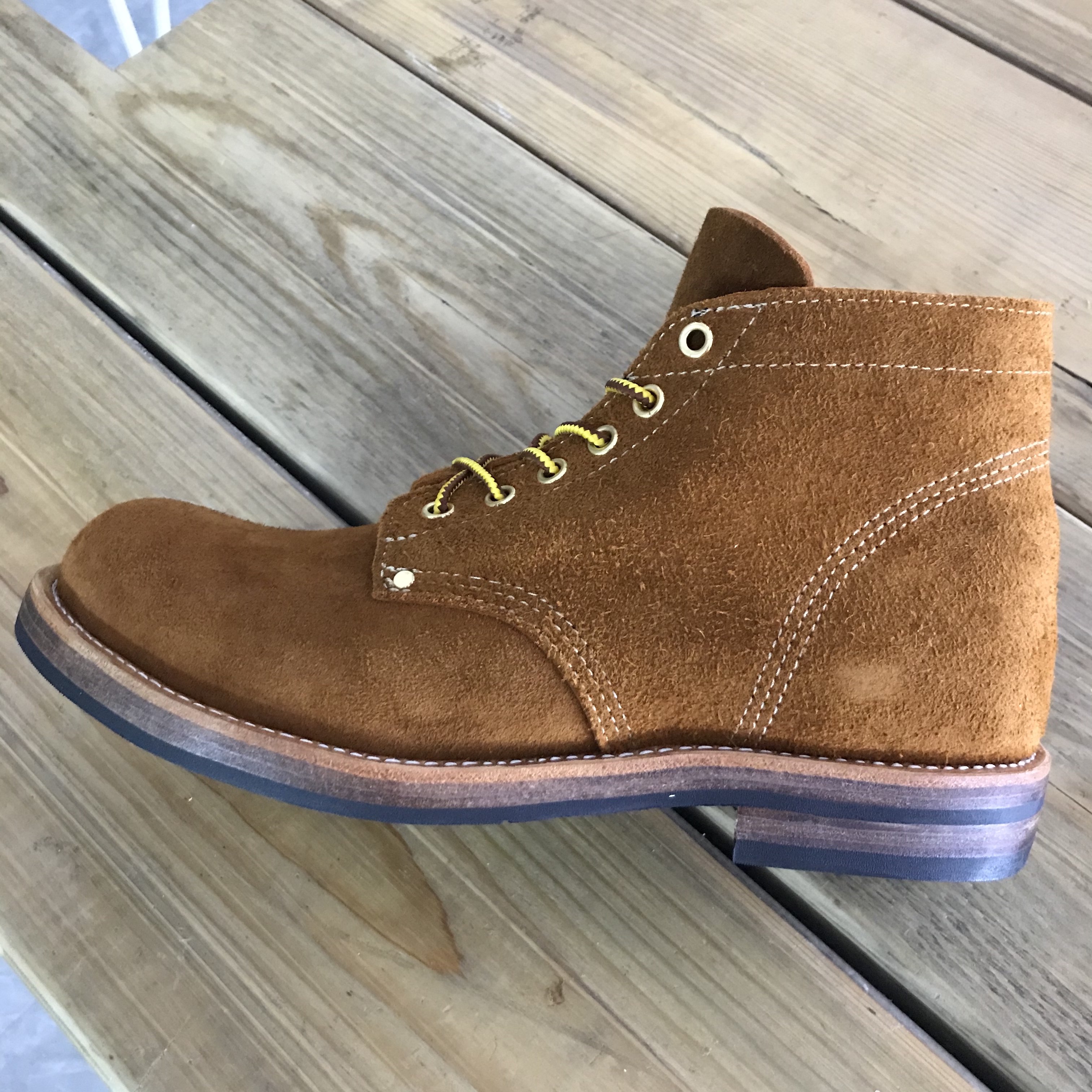 N2 Super quality Handmade Goodyear Genuine cow leather VIS American VIM Fleece Marine Work Boots Desert Boots ► Photo 1/6