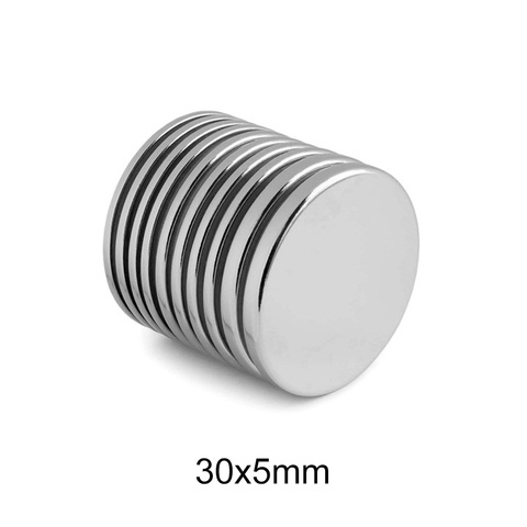 1/2/3/5/10/20PCS 30x5 Super Powerful Strong Magnetic Magnets 30mmx5mm Permanent Neodymium Magnets 30x5mm Round Magnet 30*5 ► Photo 1/6
