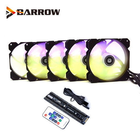 Barrow PWM Fan Size 120*120mm Fan use for Radiator Computer Case with 5V A-RGB Light 6PIN Header/Support Motherboard Aurora ► Photo 1/6