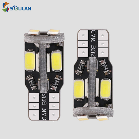 2pcs 5630 10SMD T10 W5W 194 168 Side Marker Light For Car Led Canbus Error Free Wedge Door Lamp 12V Auto Blue License Plate Bulb ► Photo 1/5