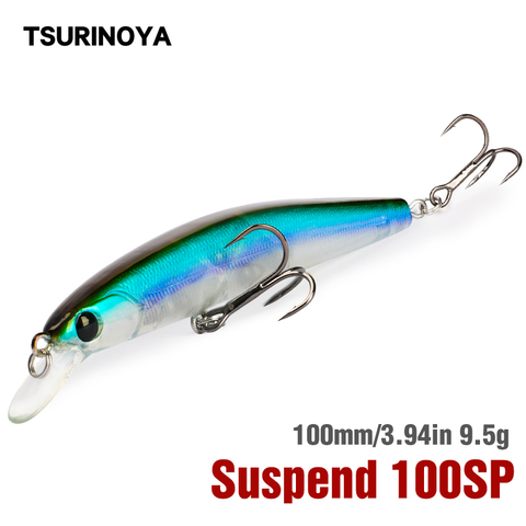 TSURINOYA Fishing Lure DW70 Suspending Minnow Jerkbait 100SP 100mm 9.5g Pike Bass Lure Hard Bait Wobbler Crankbait Pesca Isca ► Photo 1/6