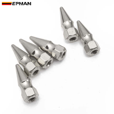 EPMAN M6X1.0 Chrome Spikes Bolt Spiked Valve Cover Engine Bay Dress Up Washer Kit For Honda Civic Integra RSX Engine EPCGQ148 ► Photo 1/6