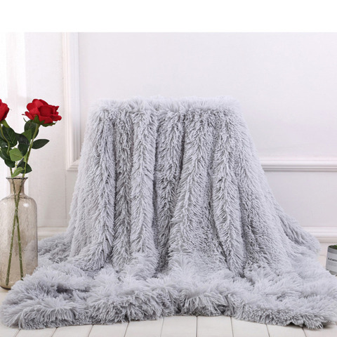 80x120cm 1pc Soft Warm Fluffy Shaggy Bed Sofa Bedspread Children Safety Bedding Sheet Throw Home Decoration Comfortable Blanket ► Photo 1/6