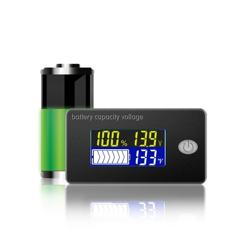Li-ion Lifepo4  Battery Capacity Indicator 12V 24V 36V 48V 60V 72Display LCD Voltmeter Temperature Meter Tester JS-C35 ► Photo 1/2