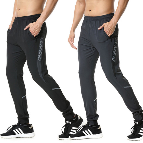 2022 Men Running Pants zipper Reflective Football Soccer Sporting pant Training sport Pants Legging jogging Gym Trousers ► Photo 1/6