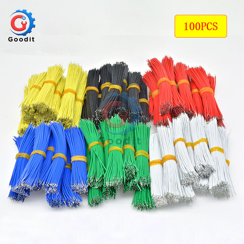 100PCS/LOT Tin-Plated Breadboard PCB Solder Cable 24AWG 10cm Fly Jumper Wire Cable Tin Conductor Wires 1007-24AWG Connector Wire ► Photo 1/6
