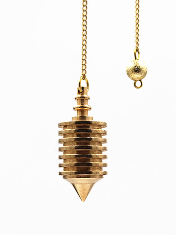 Pendant Metal Pendulum Pendulo Radiestesia Pendulums for Dowsing Spiral Pyramid Pendule Reiki ► Photo 1/6