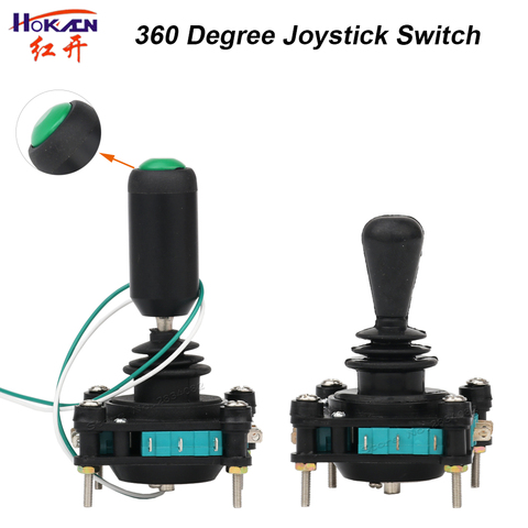 360 Degree Joystick Switch with Push Button Switch Momentary 2/4 position 4NO4NC SCV4-YQ-05R2G Cross Monolever Switch ► Photo 1/6