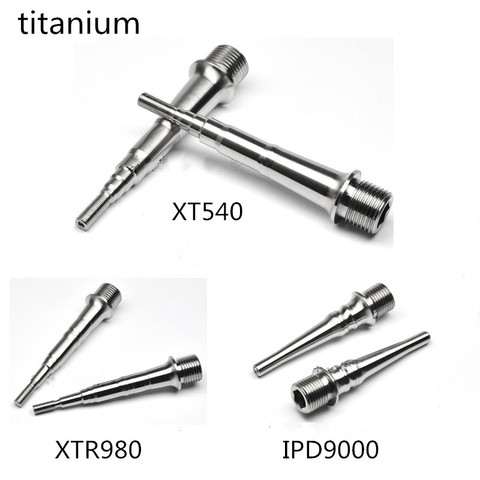 Bicycle pedal titanium axle for shimn bicycle XT540 XTR980 IPD9000 titanium bearing ultra light ► Photo 1/4