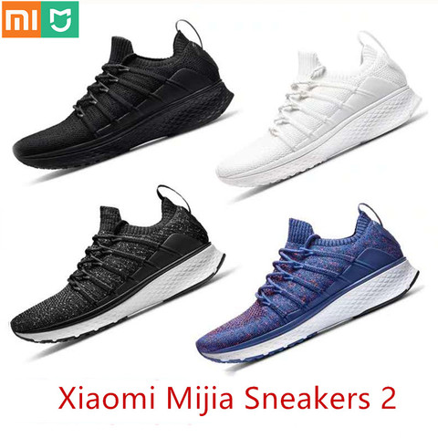 2022 Xiaomi Mijia Sport Sneaker Shoes 2 Uni-moulding Techinique Fishbone Lock System Elastic Knitting Vamp Shock-absorbing Sole ► Photo 1/6