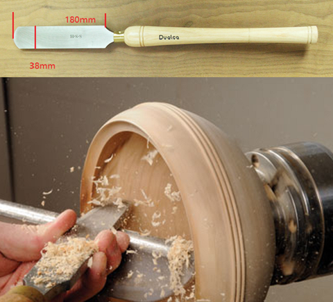 New 1Pcs HSS 38mm Big Round Nose Scraper Woodturning Gouge Tool Woodworking Ring Knife ► Photo 1/4