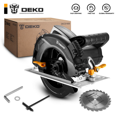 DEKO DKCS1600 Circular Saw Power Tools with Blade, Dust Passage, Auxiliary Handle, High Power,Efficiency, Multi-function Cutting ► Photo 1/6