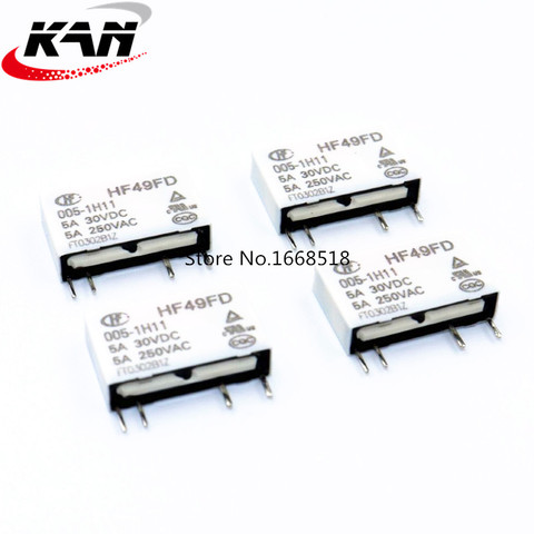 10PCS/LOT Relay HF49FD HF49FD-005-1H11 HF49FD-012-1H11 HF49FD-024-1H11 5V 12V 24V ► Photo 1/2