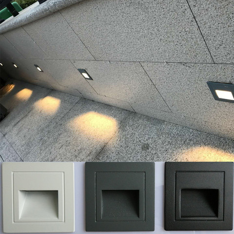 led wall lamp 5W IP65 LED Stair Light Step Light Recessed buried lamp indoor/ outdoor Waterproof Staircase Step lights AC85-265V ► Photo 1/6