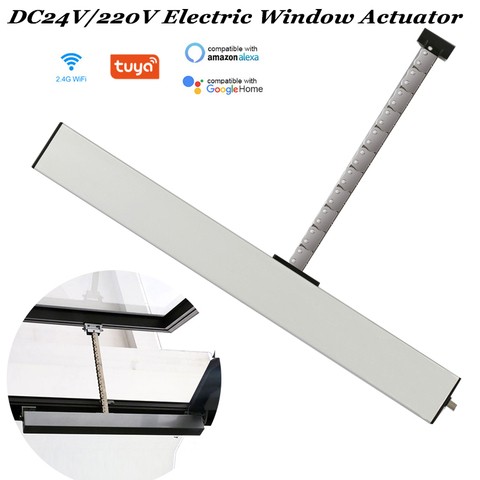 24V Tuya Chain window actuator Wifi Skylight window opener Automatic Greenhouse window open close Smart Home automation ► Photo 1/5