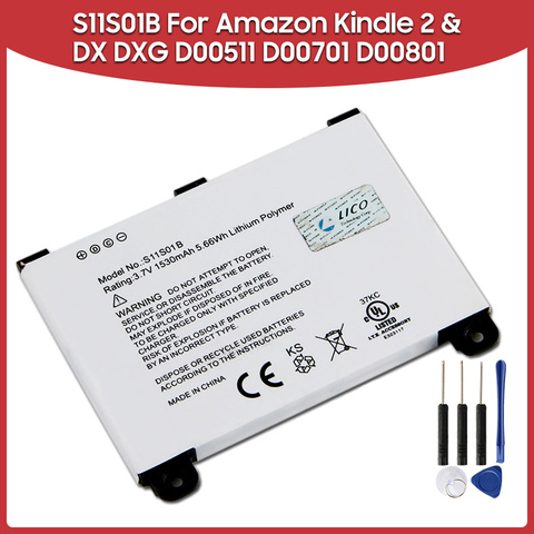 Original Replacement Battery 1530mAh S11S01B For Amazon Kindle 2 & Kindle DX  DXG D00511 D00701 D00801 Batteries ► Photo 1/5