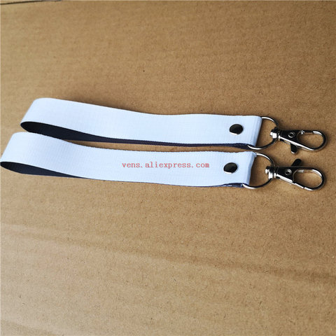 sublimation polyester white blank keychains key ring heat transfer printing  blank diy materials 20pcs/lot ► Photo 1/6