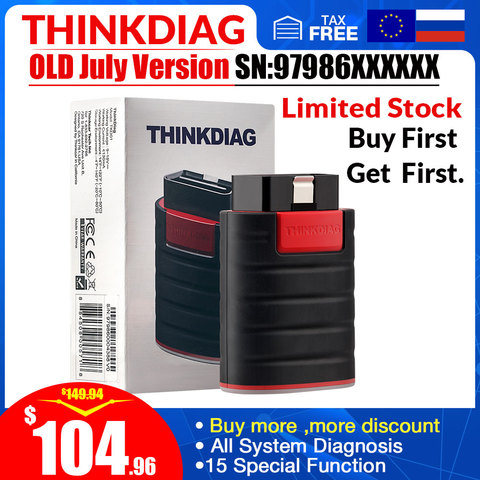 Good Newes Thinkdiag Old Version  Before July 97986XXXXXX full system OBD2 Diagnostic Tool OBDII Code Reader 15 reset services ► Photo 1/6