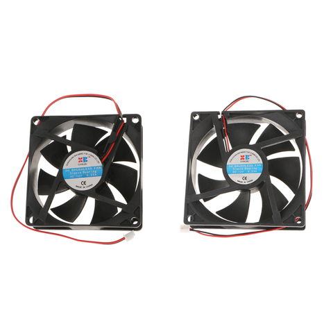 2Pack 92mm+80mm 12V Mains Computer/PC/CPU Silent Cooling Case Fan Coolant ► Photo 1/6