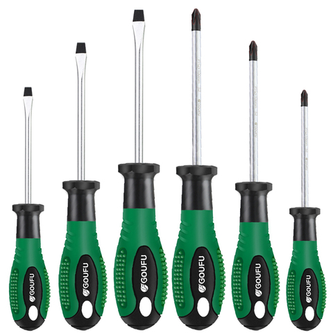 Goufu Screwdrivers S2 Screwdriver 1pc 6mm 8mm Household Handtools Phillips Slotted ► Photo 1/5