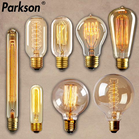 E27 Retro Edison Bulb AC 220V 110V 40W Dimmable Vintage Edison Light bulb ST64 G80 G95 T225 T300 Incandescent Lamp Edison Lamp ► Photo 1/6