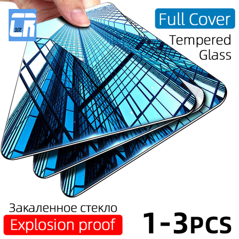 3Pcs Full Cover Tempered Glass for OPPO Reno 3 2 Z Ace 10 x zoom Screen Protector for Realme X Lite X2 X50 Pro Protective Glass ► Photo 1/6