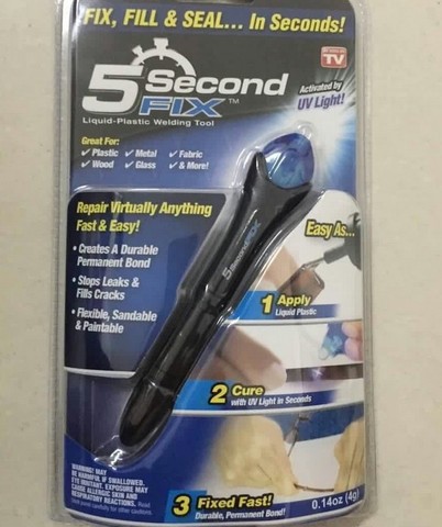 1 pcs 5 Second Fix UV Light Repair Tool With Glue Super Powered Liquid Plastic Welding Compound ► Photo 1/6