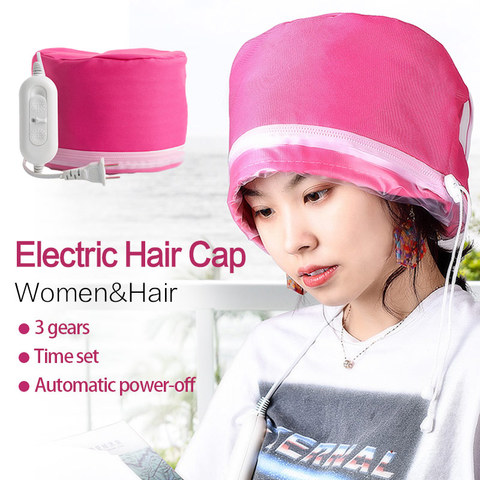 deep conditioning heat cap steamer hair care beauty machine conditioning heating steamcap Hairdressing Baked oil 3 files EU plug ► Photo 1/6