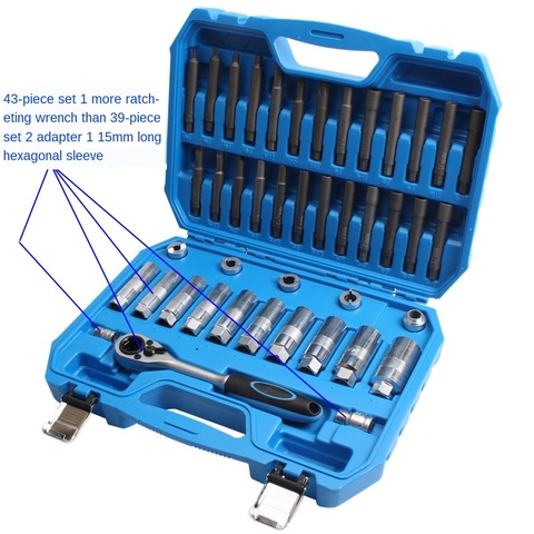 43PCS Shock Absorber Tower Top Screw Assembly and Disassembly Removal Tools ► Photo 1/6