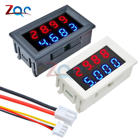 Mini DC 4 Bits Dual Digital Voltmeter Ammeter DC 200V 10A Voltage Current Volt Amp Monitor Meter Detector Power Supply Tester ► Photo 1/6