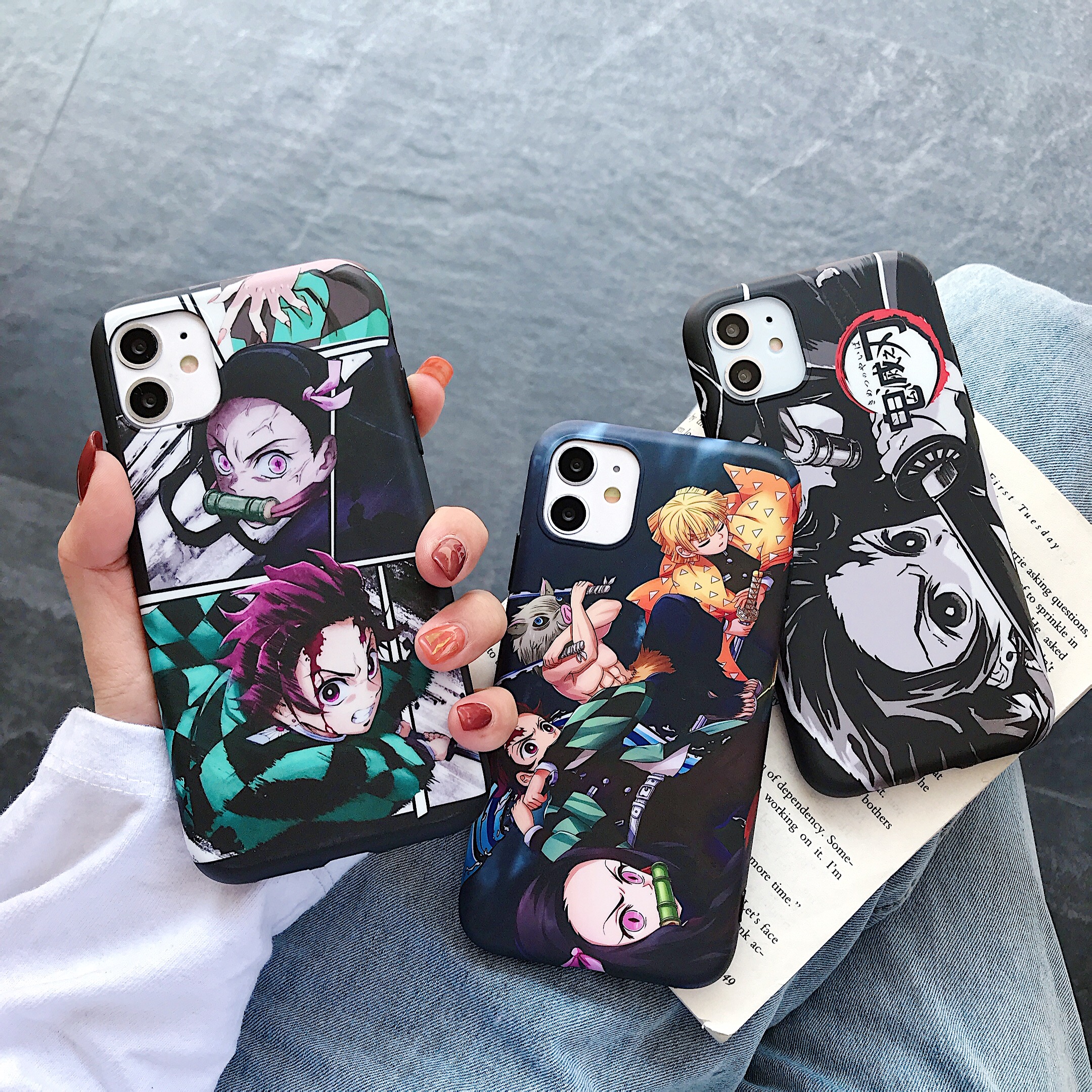 Cute Japan Demon Slayer Case For Iphone 11 12 Pro Plus X XR