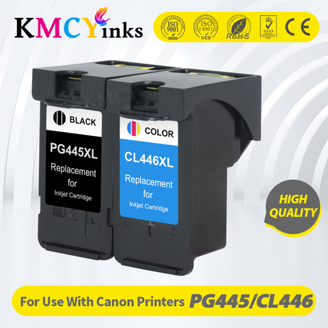 KMCYinks PG-445 PG445 CL-446 XL Ink Cartridge for Canon PG 445 CL 446 for Canon PIXMA MX494 MG2440 MG2940 MG2540 MG2540S IP2840 ► Photo 1/6