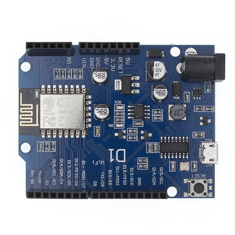 Smart Electronics ESP-12F WeMos D1 WiFi uno based ESP8266 shield for arduino Compatible IDE ► Photo 1/6