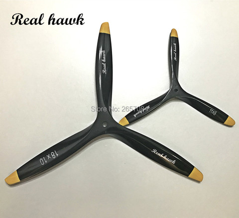 3 Blade 20x6/20x8/20x10/20x12 CCW or CW Black Wooden Propeller High Quality For Scale RC Gas Airplane Model RC parts ► Photo 1/4