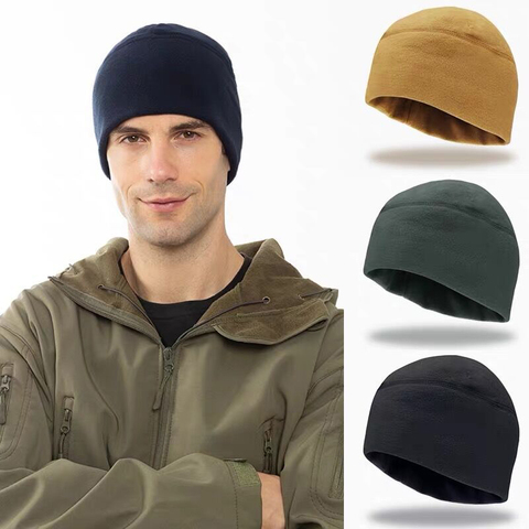 Autumn Winter Men's Hat Tactical Riding Outdoor Marine Corps Thicken Warm Windproof Fleece Hat Earflap Mountaineering Army Cap ► Photo 1/6