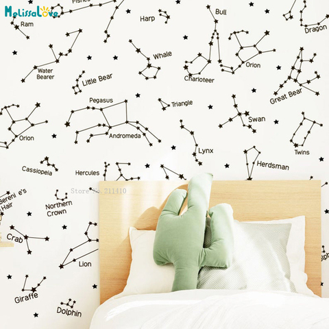 28 Zodiac Constellation Wall Decals Star Gift Vinyl Home Decoration Removable New Design Murals Handmade YT4811 ► Photo 1/3