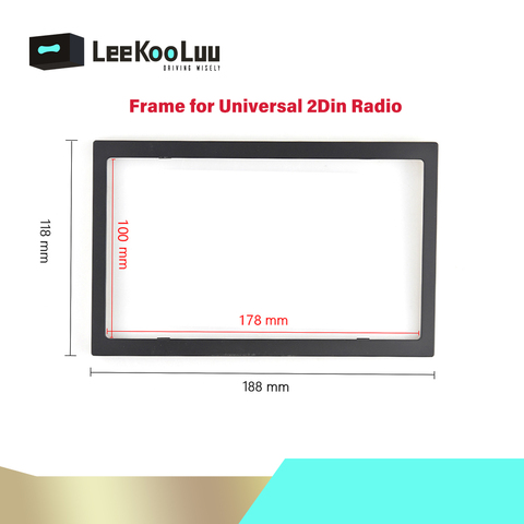 Car frame 188mm *115mm for Universal 2 Din Radio 178*100mm  Frame Car Multimedia Player Plastic Framework ► Photo 1/1