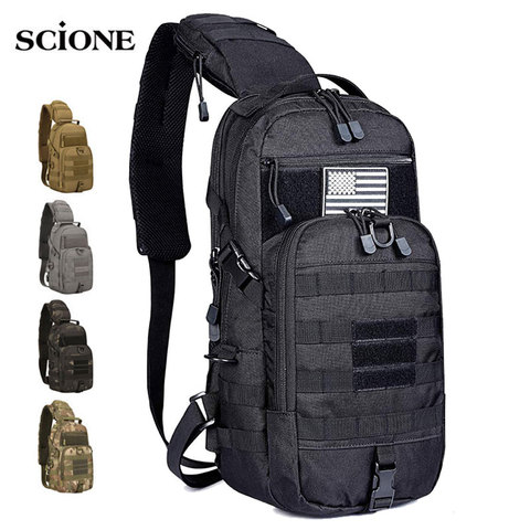 Tactical Sling Hunting Bag Molle Backpack Military Shoulder Bag Army Bag Outdoor Sports Hiking Bag Travel for Men Camping X166+A ► Photo 1/6